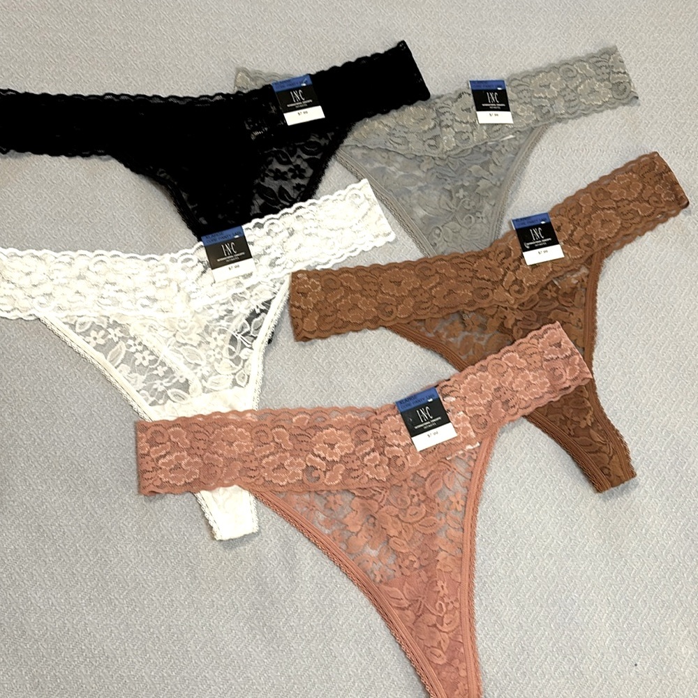 Bundle of INC Core Lace Thong Panties